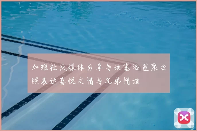 加维社交媒体分享与坎塞洛重聚合照表达喜悦之情与兄弟情谊